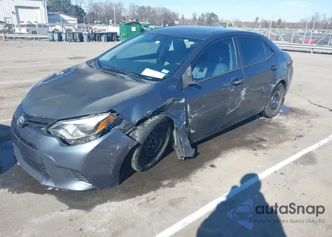 2015 Toyota Corolla Le from USA, damaged, VIN 2T1BURHE4FC451433